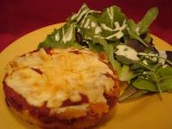 Pizza with Homemade Pizza Crust, Salad with 